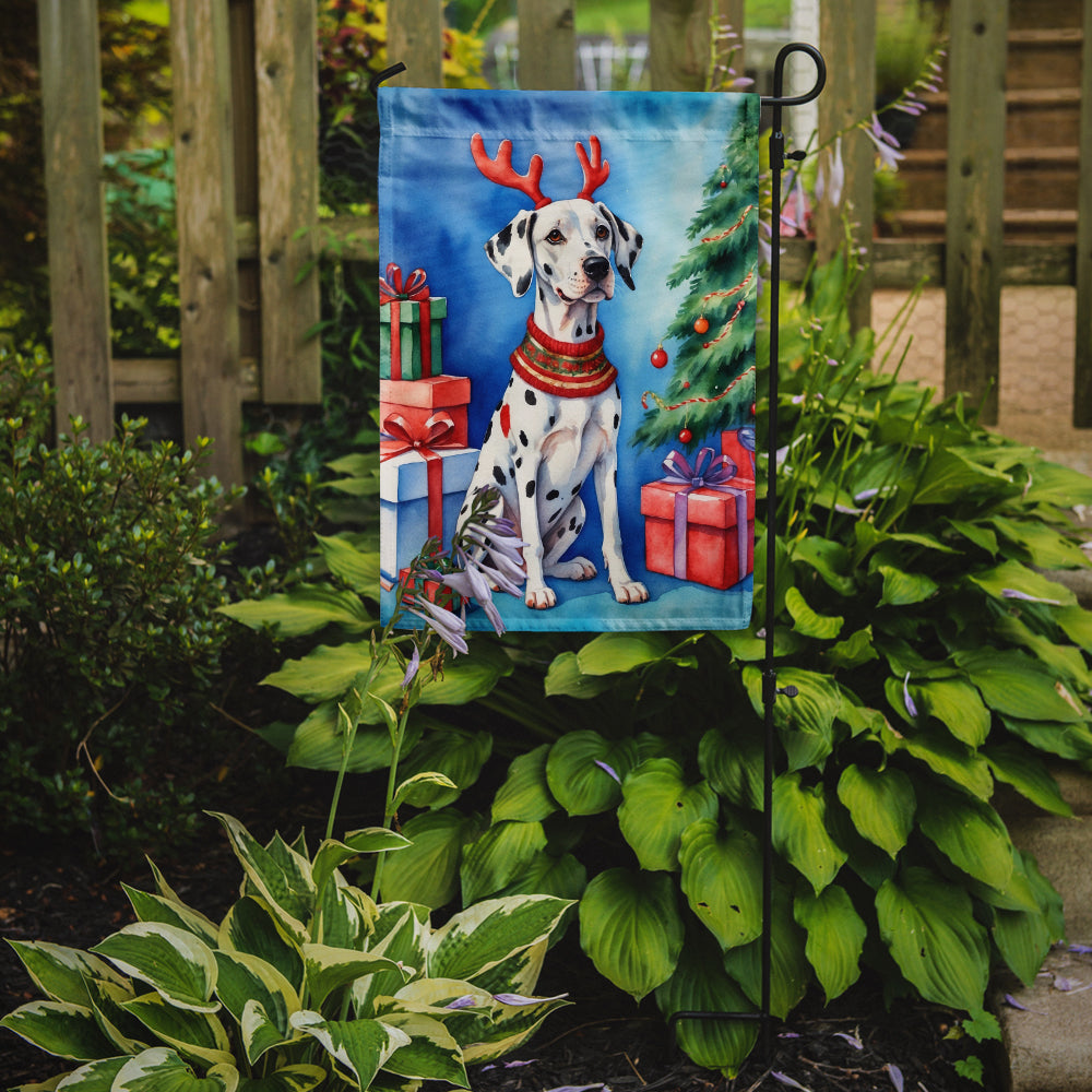 Buy this Dalmatian Christmas Reindeer Garden Flag