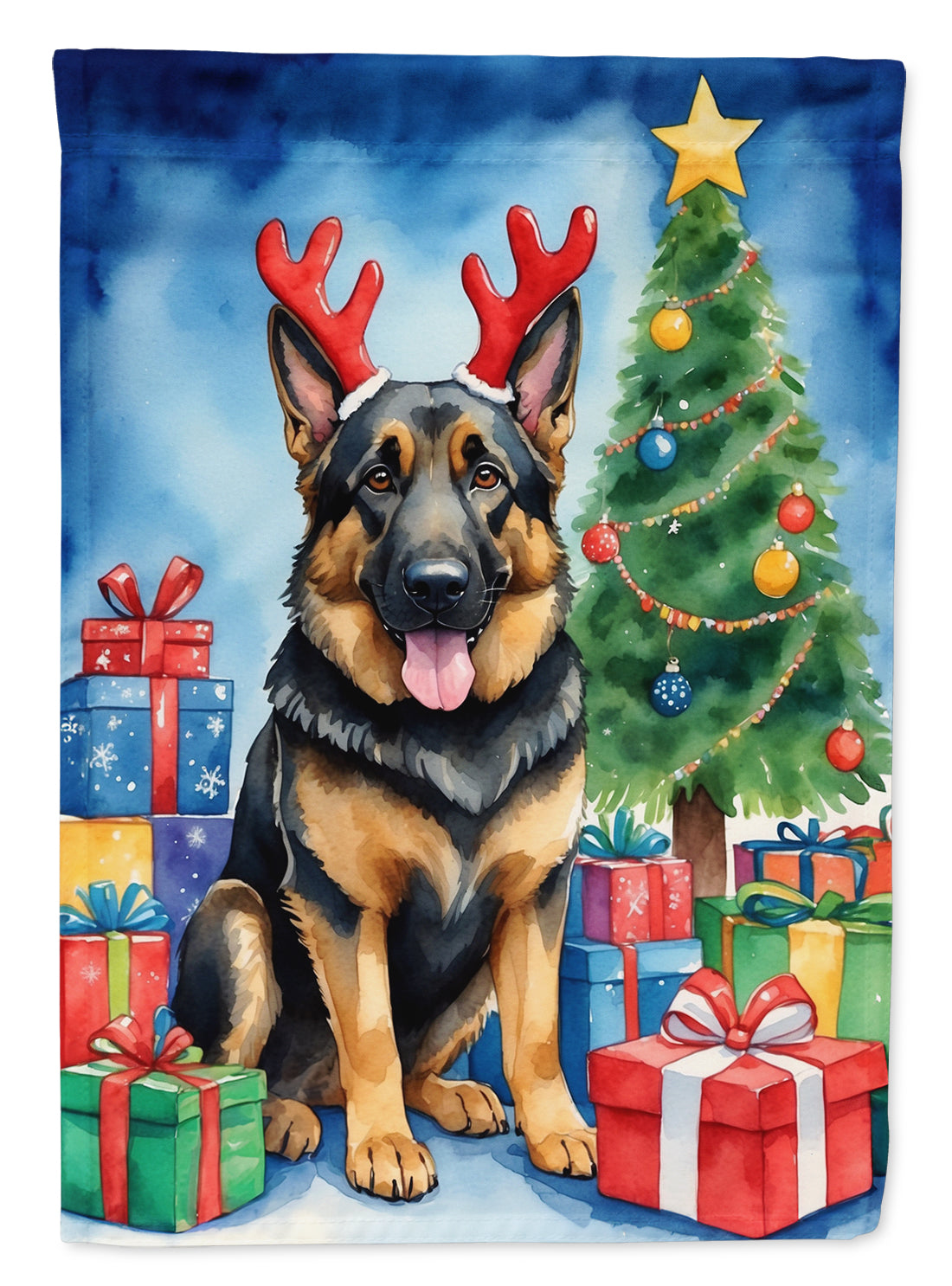 Buy this German Shepherd Christmas Reindeer Garden Flag