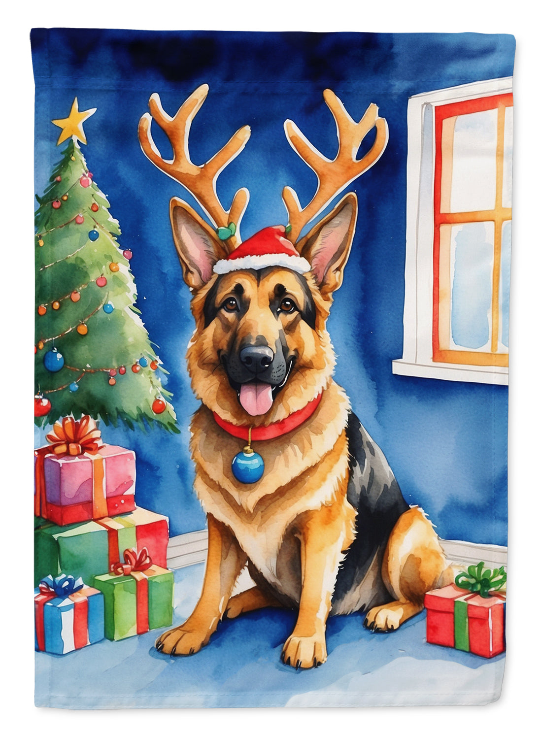 Buy this German Shepherd Christmas Reindeer Garden Flag