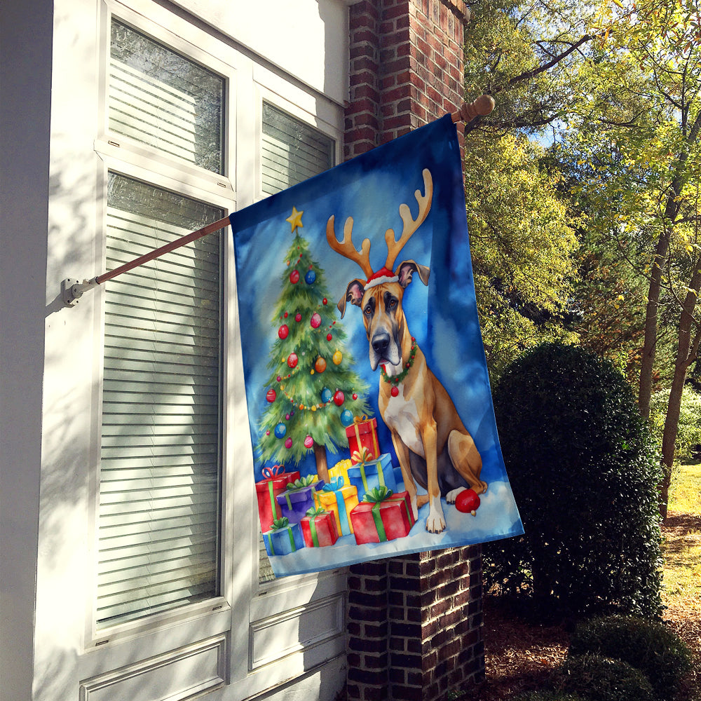 Buy this Great Dane Christmas Reindeer House Flag