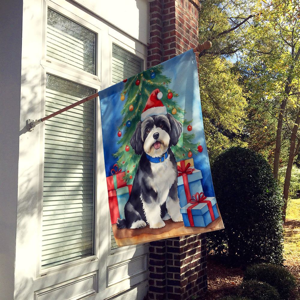 Buy this Havanese Christmas Reindeer House Flag