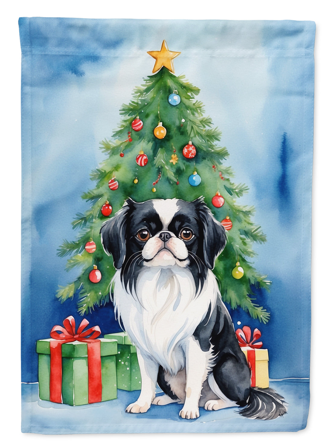 Buy this Japanese Chin Christmas Reindeer House Flag