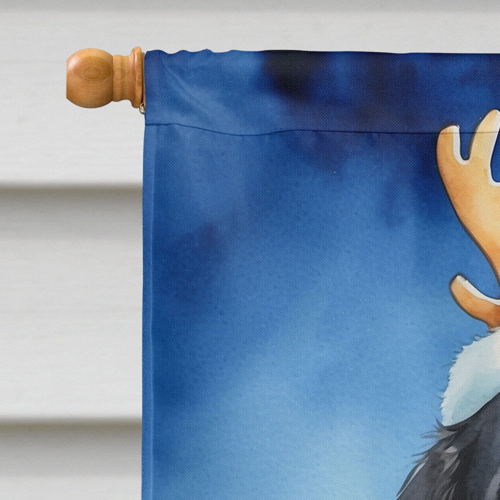 Newfoundland Christmas Reindeer House Flag