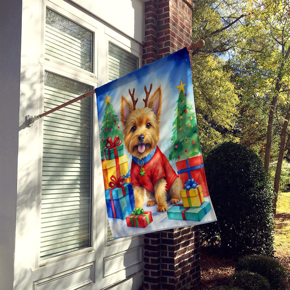 Buy this Norwich Terrier Christmas Reindeer House Flag