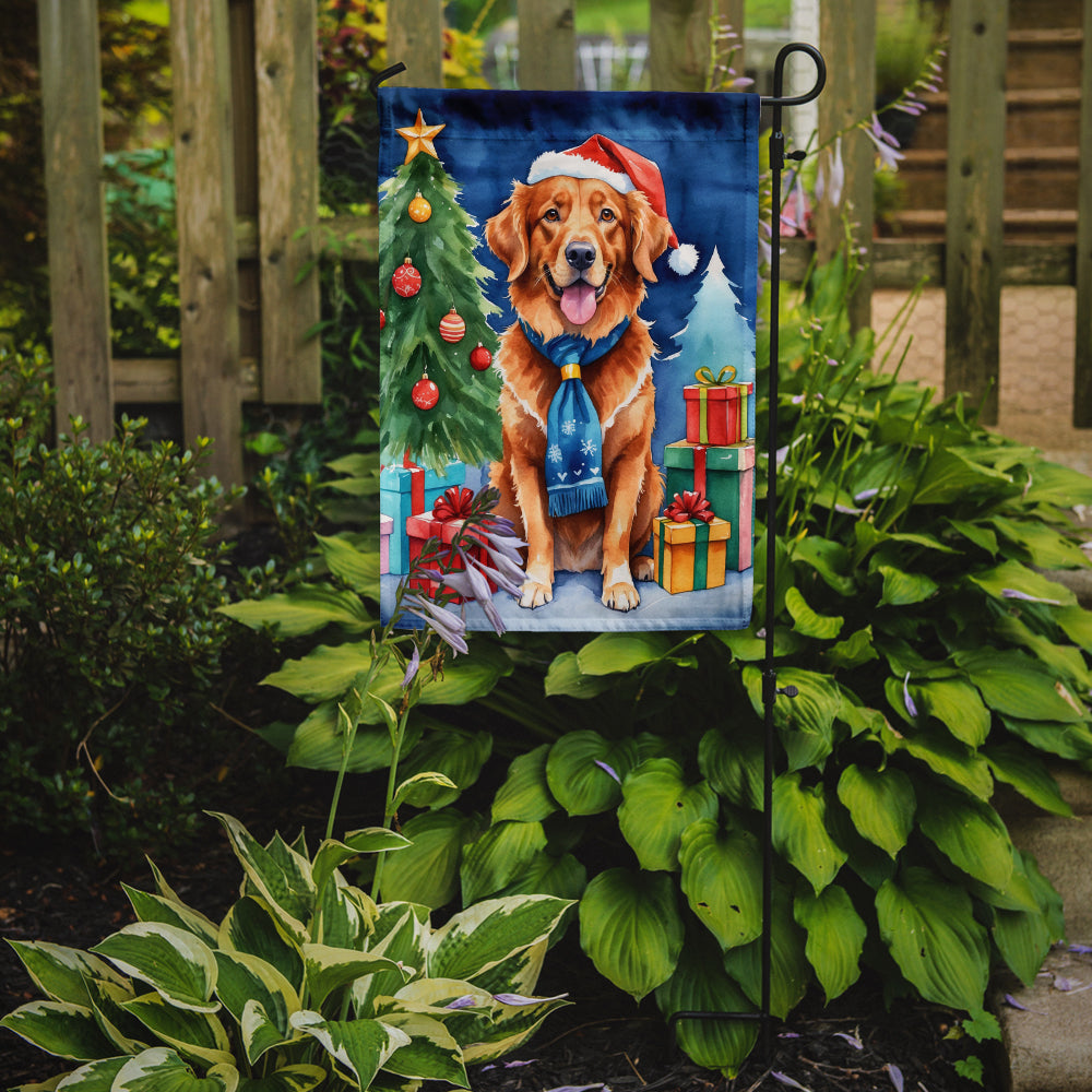 Buy this Nova Scotia Duck Tolling Retriever Christmas Reindeer Garden Flag