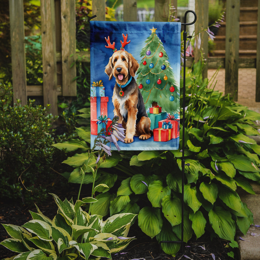 Buy this Otterhound Christmas Reindeer Garden Flag