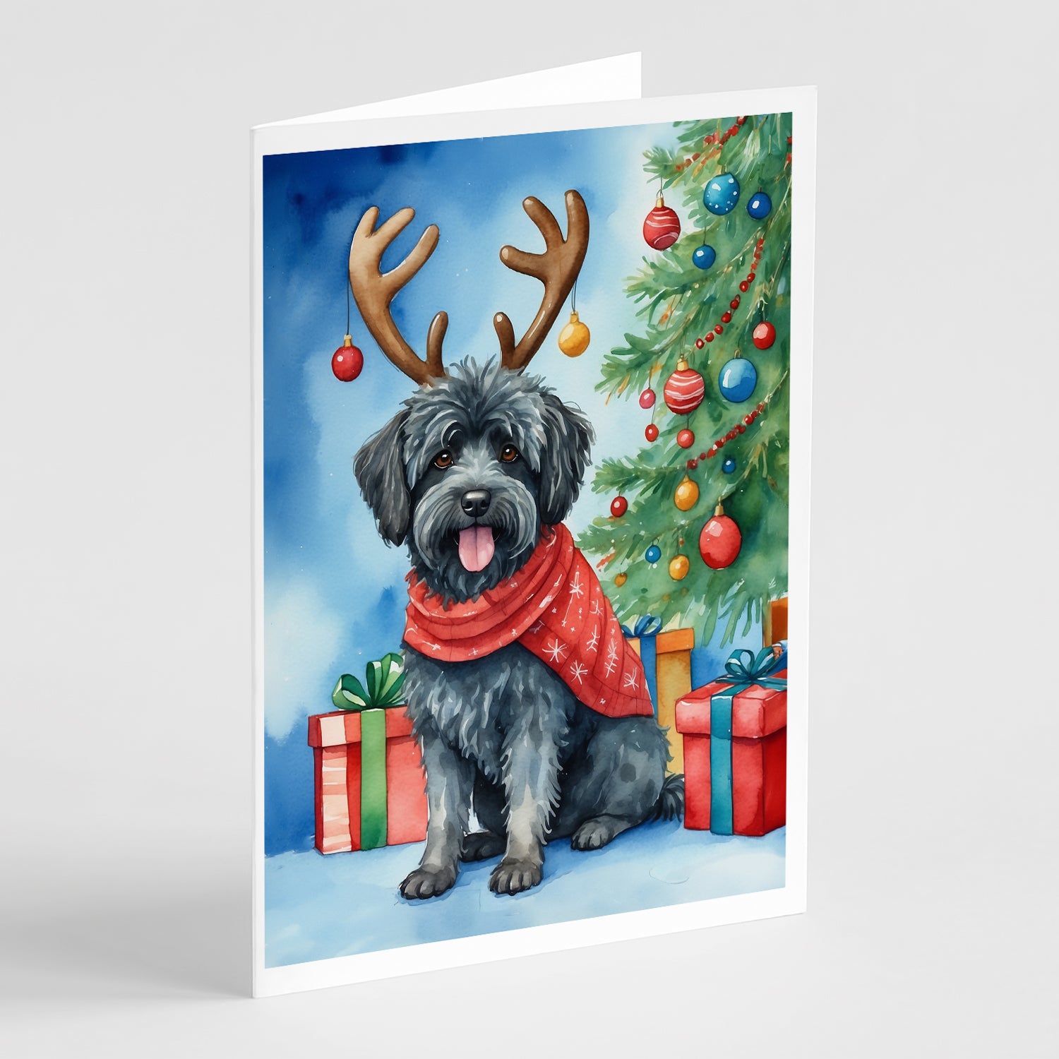 Buy this Puli Christmas Reindeer Greeting Cards Pack of 8