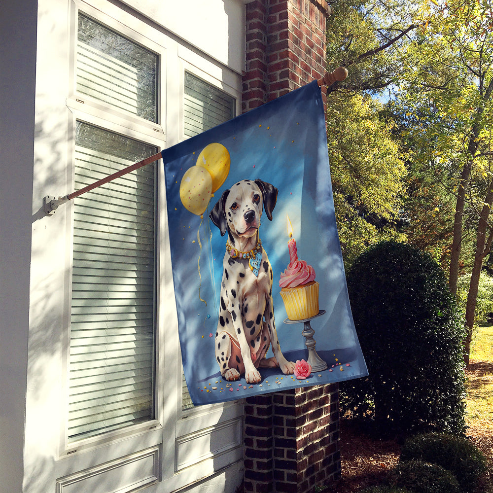 Buy this Dalmatian Happy Birthday House Flag