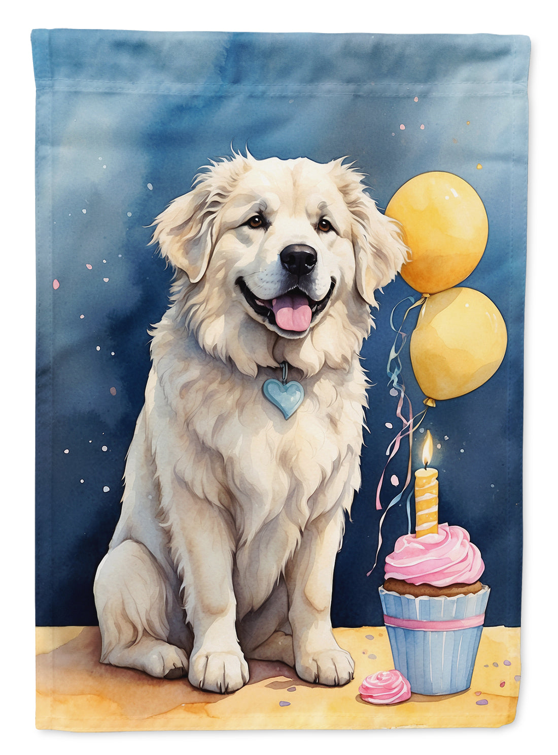 Buy this Great Pyrenees Happy Birthday House Flag