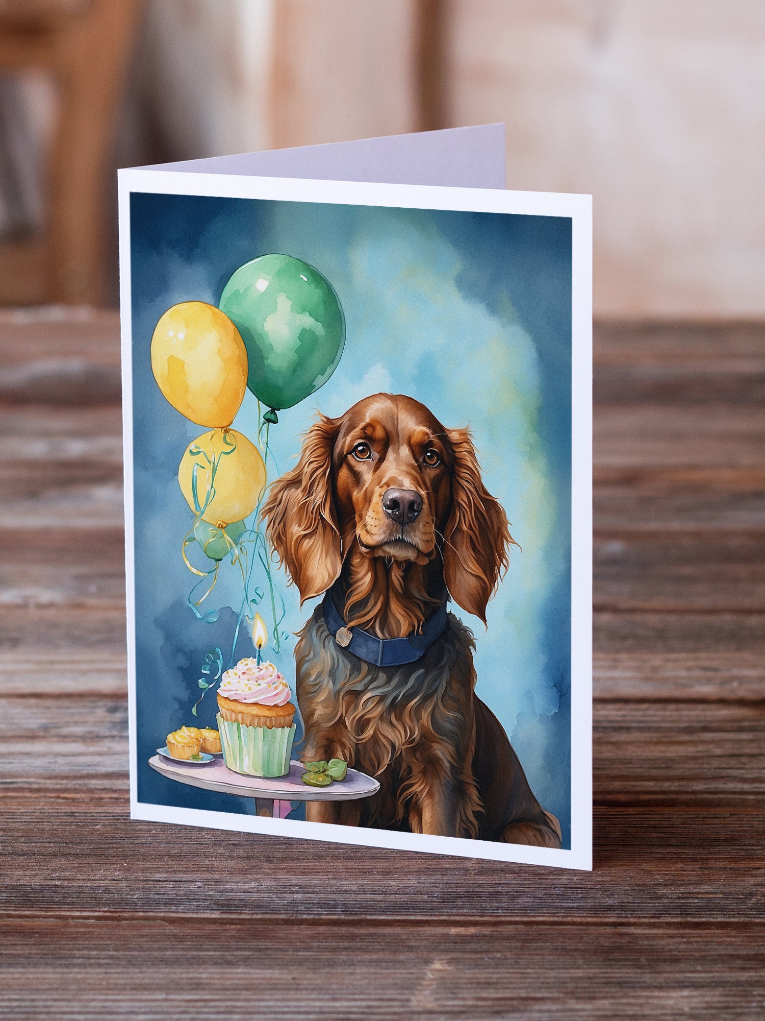 Buy this Irish Setter Happy Birthday Greeting Cards Pack of 8