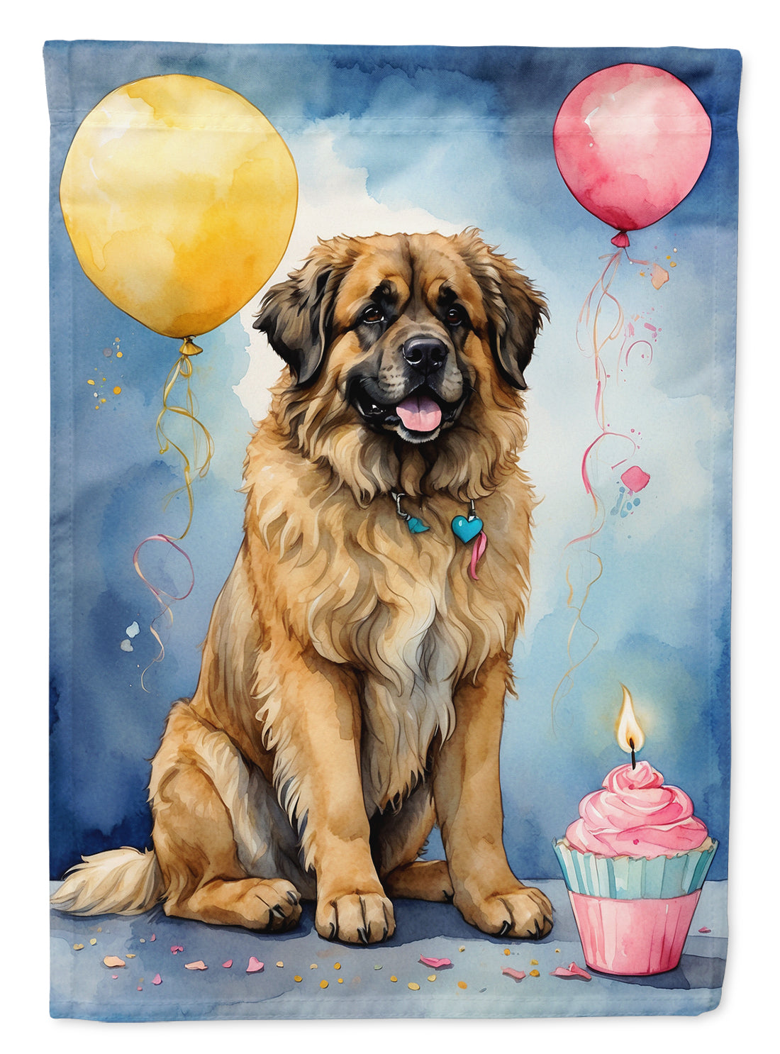 Buy this Leonberger Happy Birthday House Flag