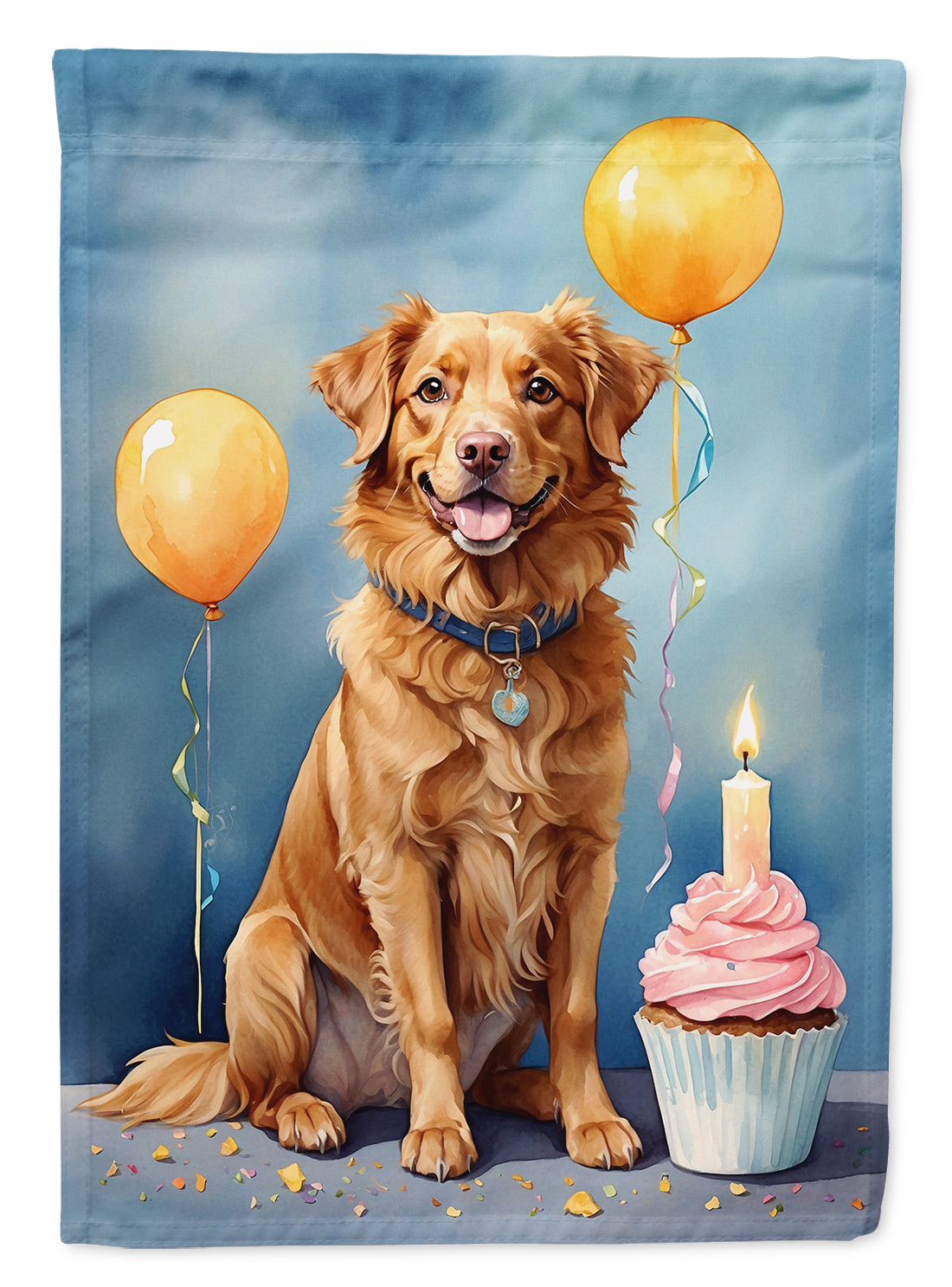 Buy this Nova Scotia Duck Tolling Retriever Happy Birthday House Flag