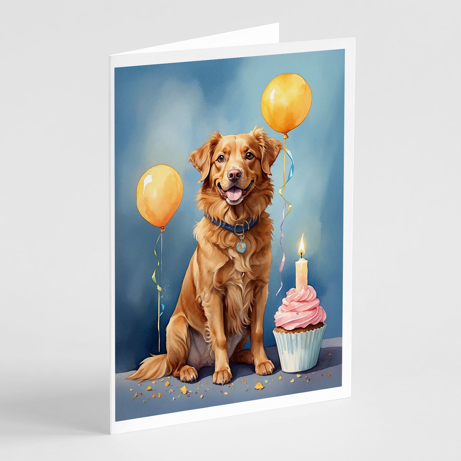 Buy this Nova Scotia Duck Tolling Retriever Happy Birthday Greeting Cards Pack of 8