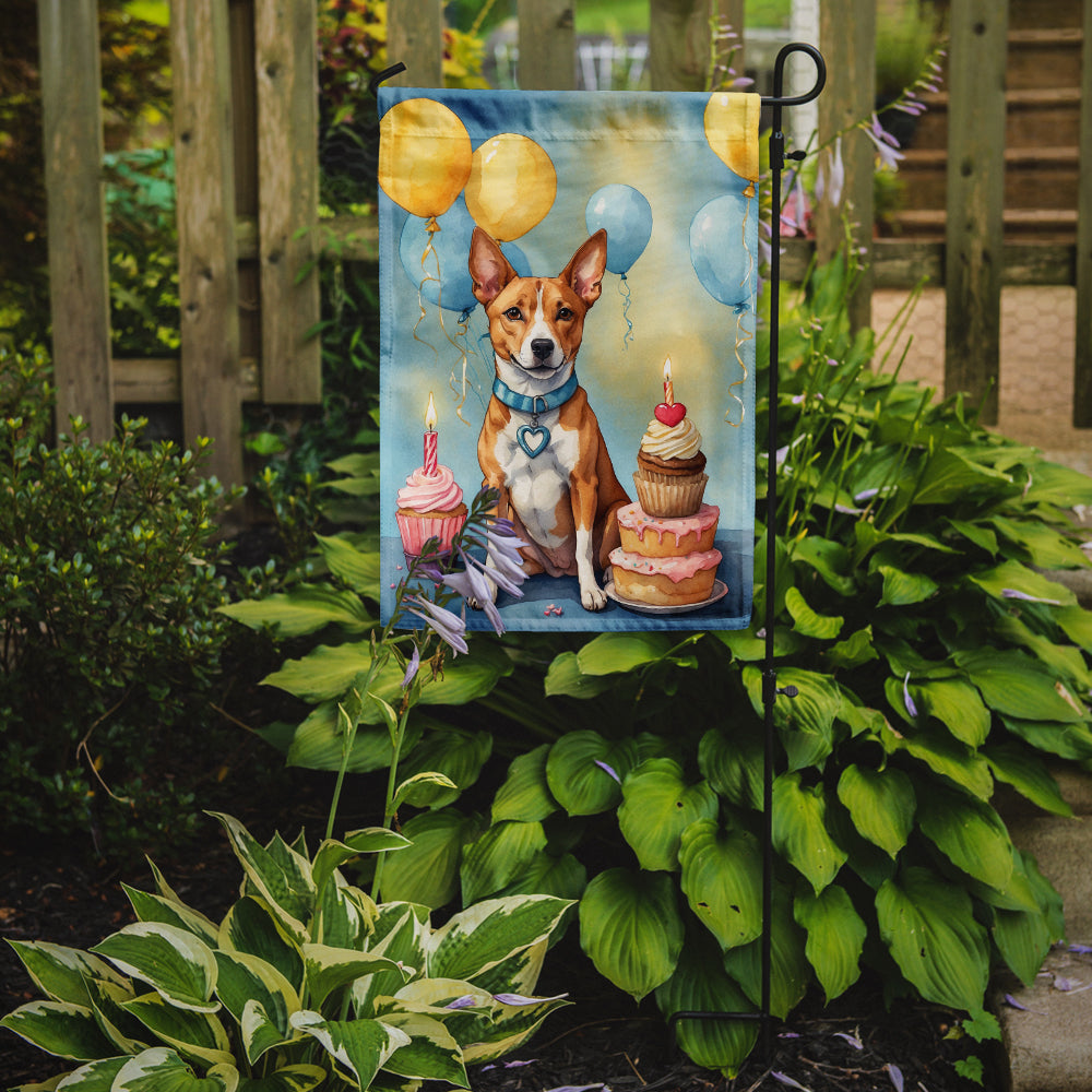 Buy this Basenji Happy Birthday Garden Flag