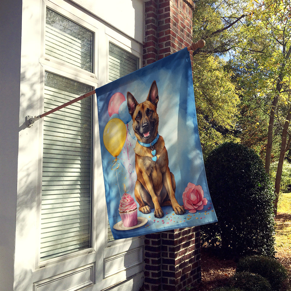 Buy this Belgian Malinois Happy Birthday House Flag