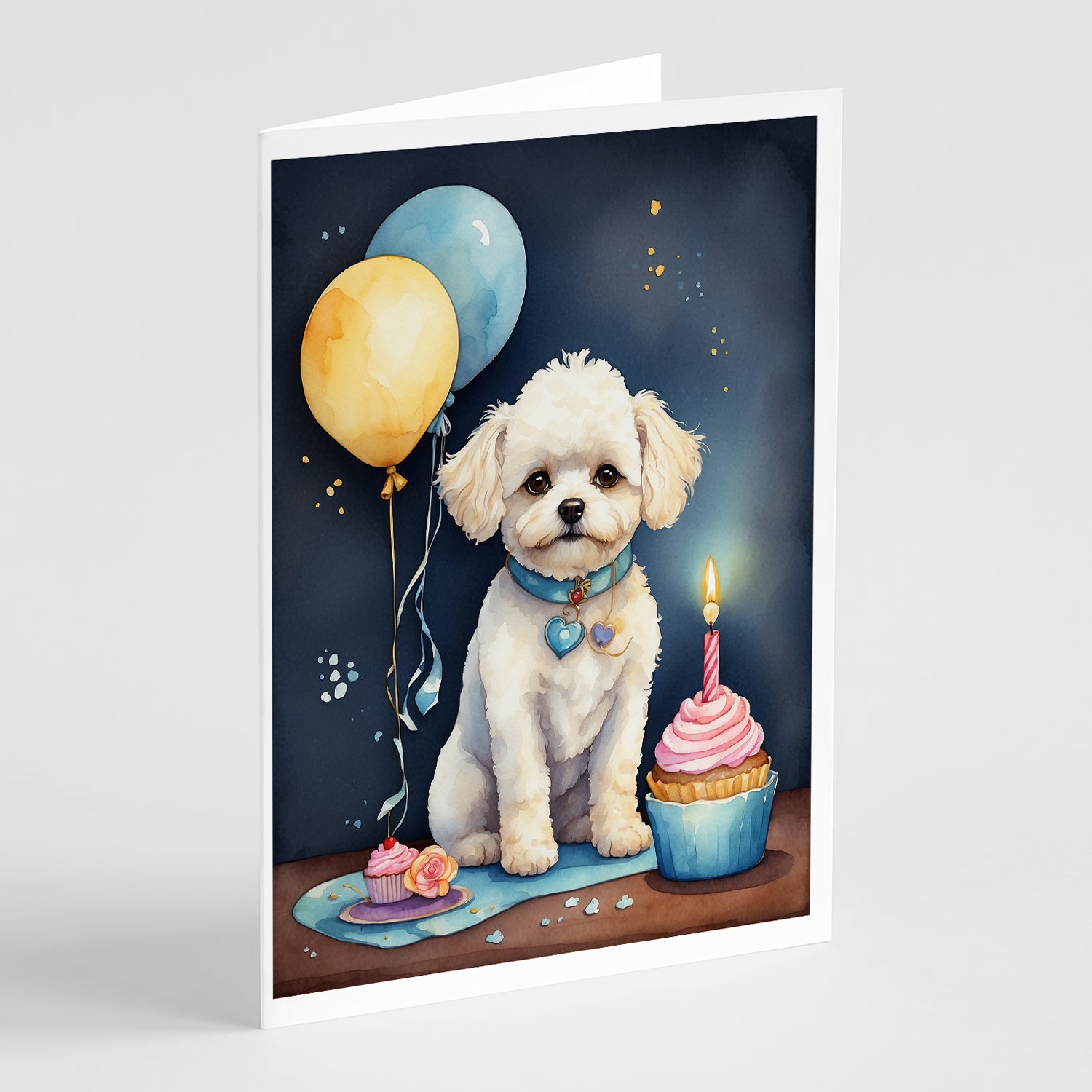 Buy this Bichon Frise Happy Birthday Greeting Cards Pack of 8