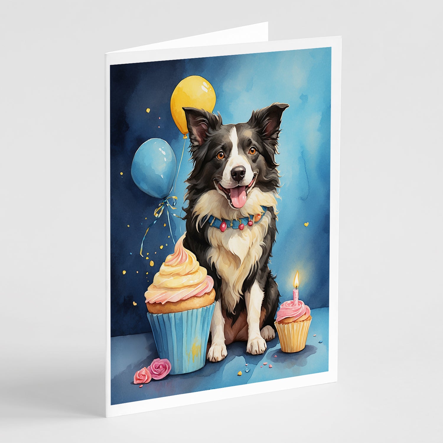 Buy this Border Collie Happy Birthday Greeting Cards Pack of 8