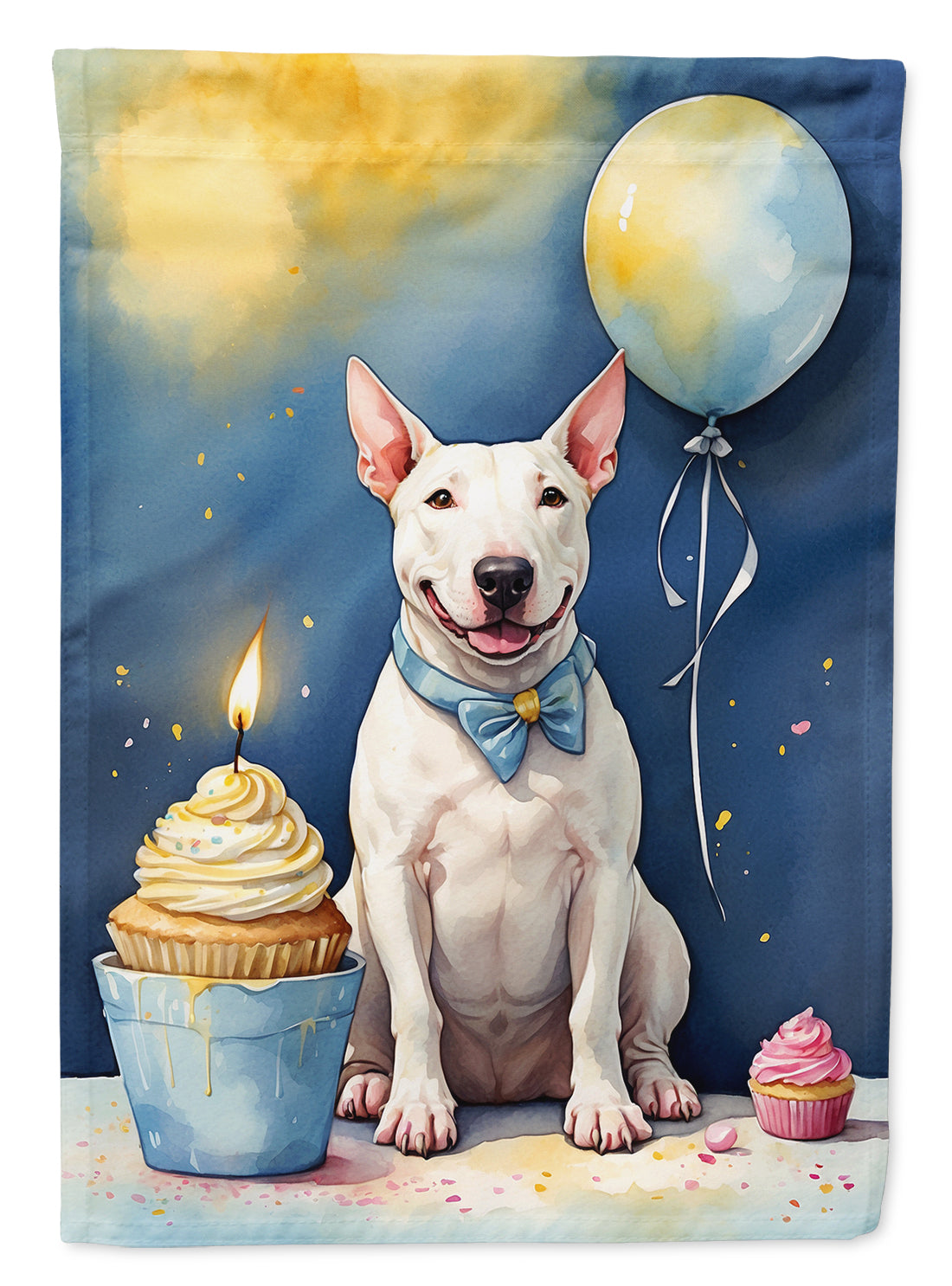 Buy this Bull Terrier Happy Birthday Garden Flag