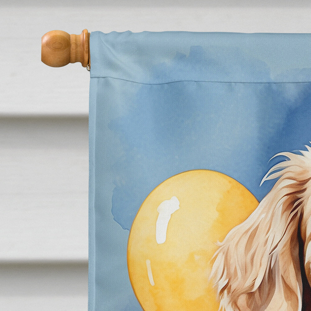 Clumber Spaniel Happy Birthday House Flag