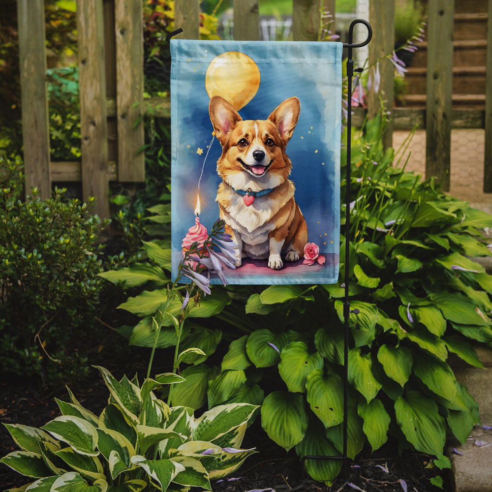 Buy this Corgi Happy Birthday Garden Flag