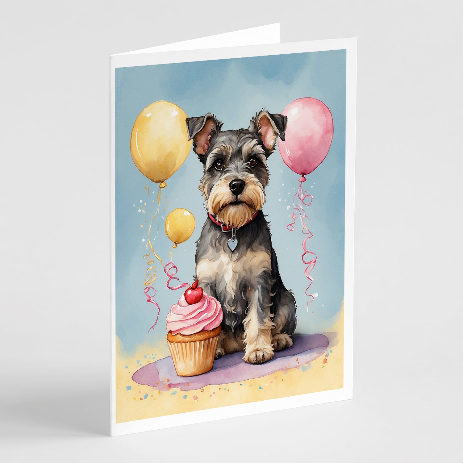 Buy this Schnauzer Happy Birthday Greeting Cards Pack of 8