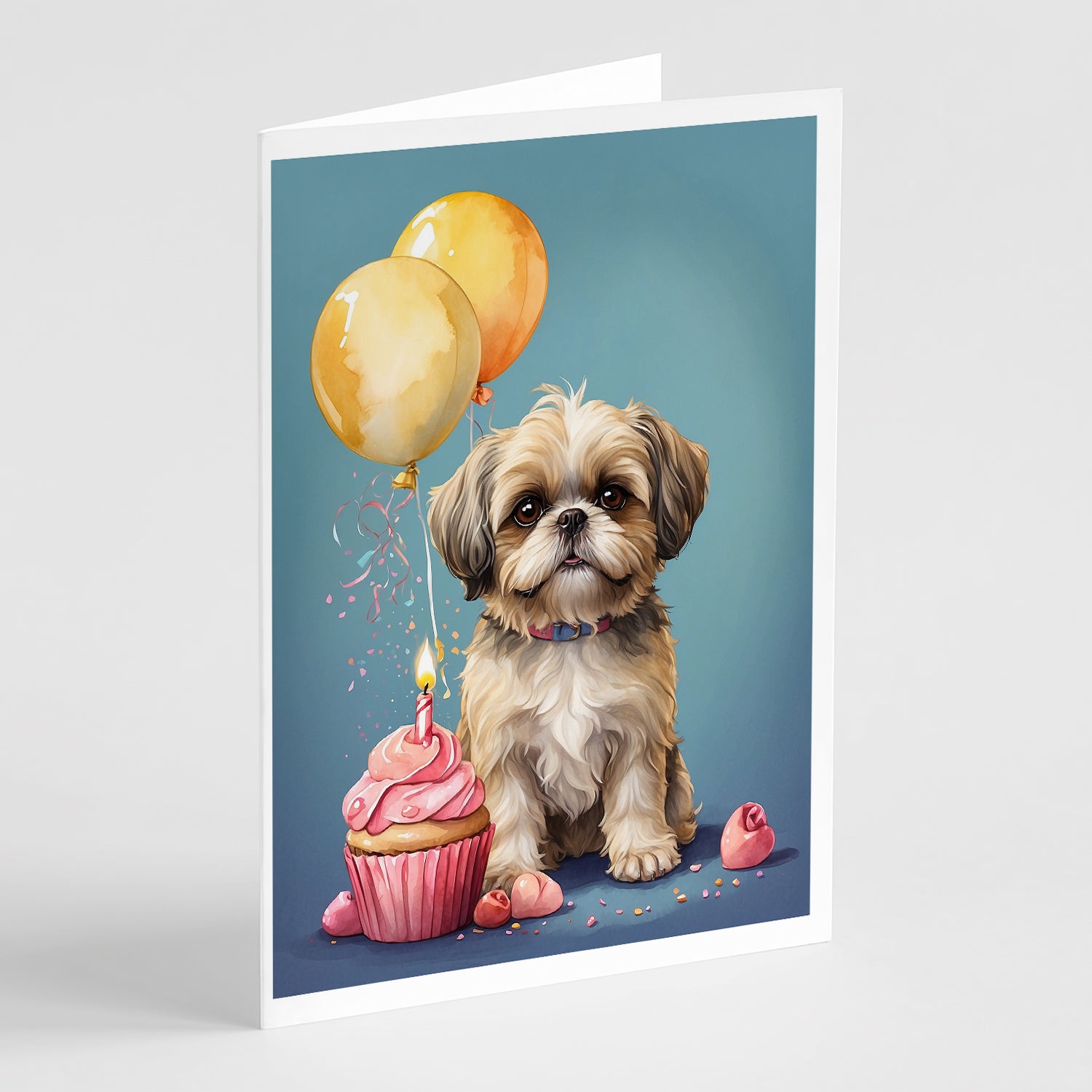 Buy this Shih Tzu Happy Birthday Greeting Cards Pack of 8