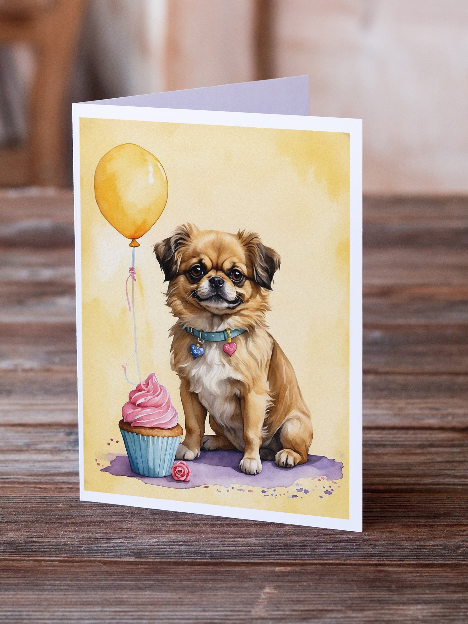 Tibetan Spaniel Happy Birthday Greeting Cards Pack of 8