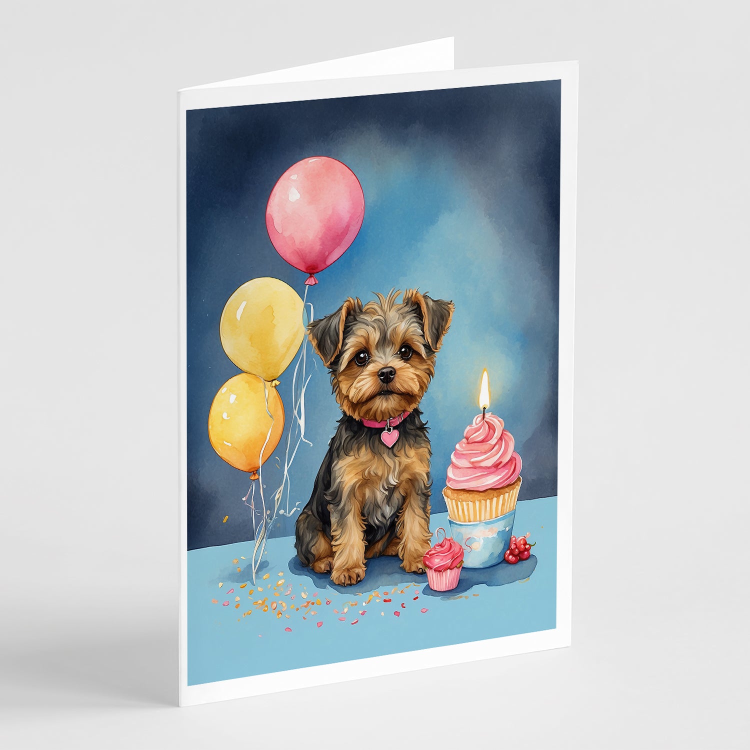 Buy this Yorkipoo Happy Birthday Greeting Cards Pack of 8