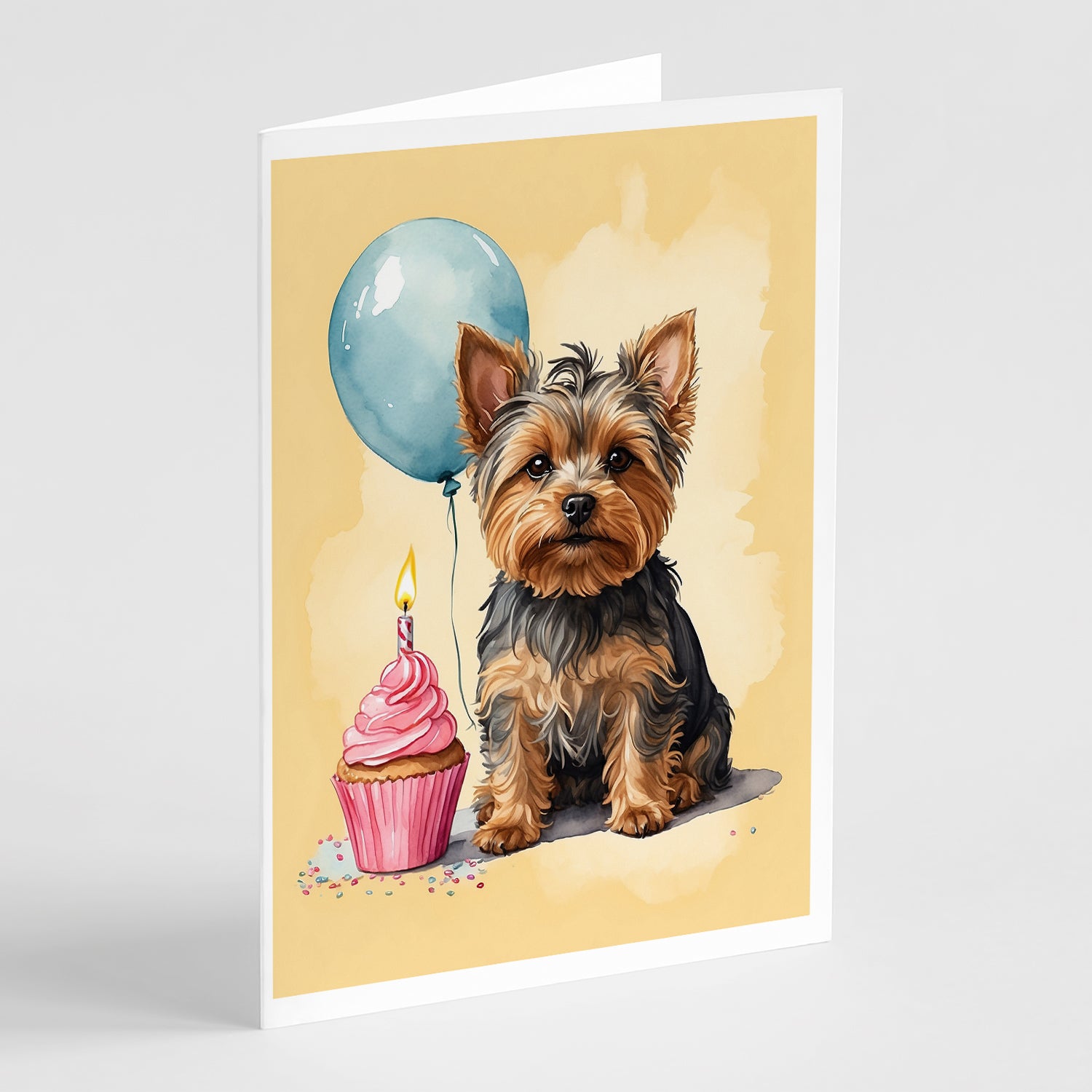 Buy this Yorkshire Terrier Happy Birthday Greeting Cards Pack of 8