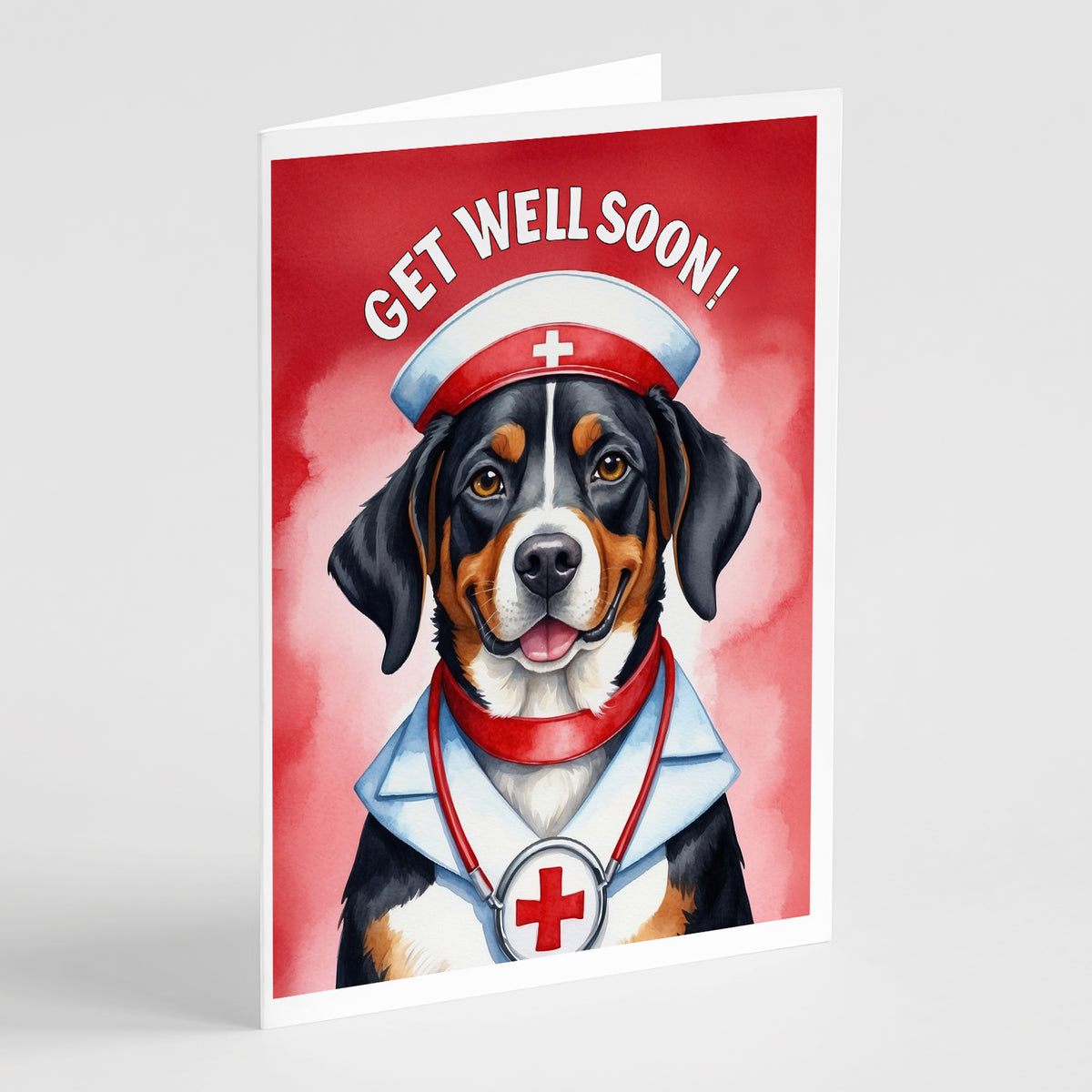 Buy this Entlebucher Mountain Dog Get Well Soon Greeting Cards Pack of 8