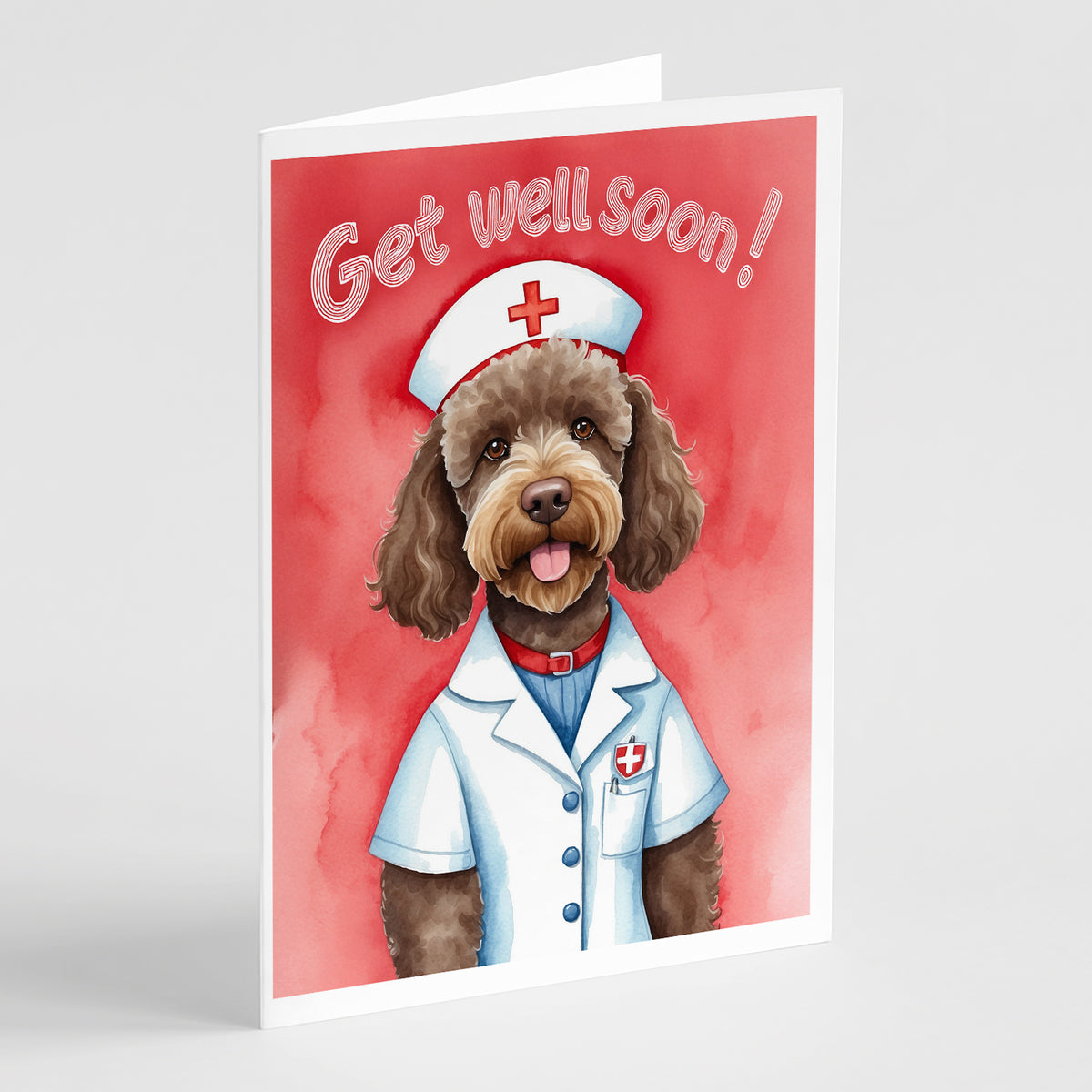 Buy this Labradoodle Get Well Soon Greeting Cards Pack of 8