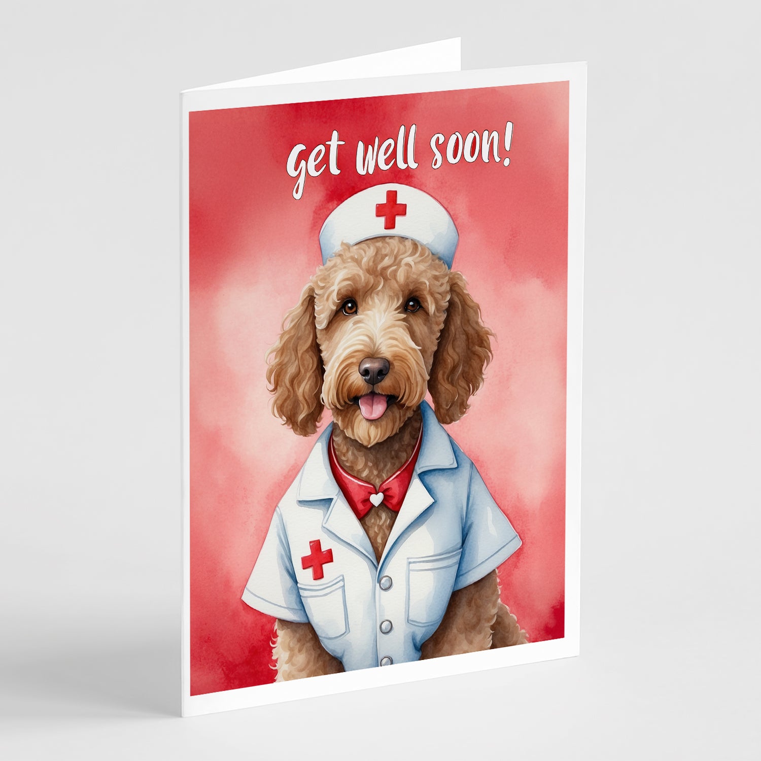 Buy this Labradoodle Get Well Soon Greeting Cards Pack of 8