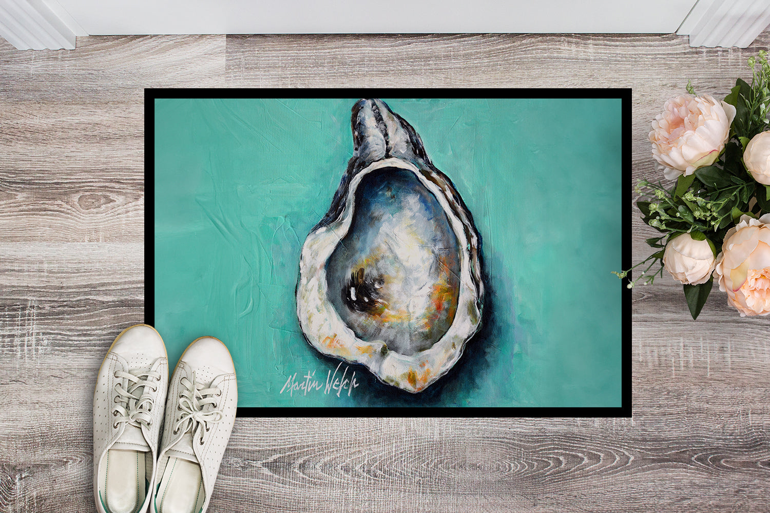 Buy this Aqua Pearl Oyster Doormat