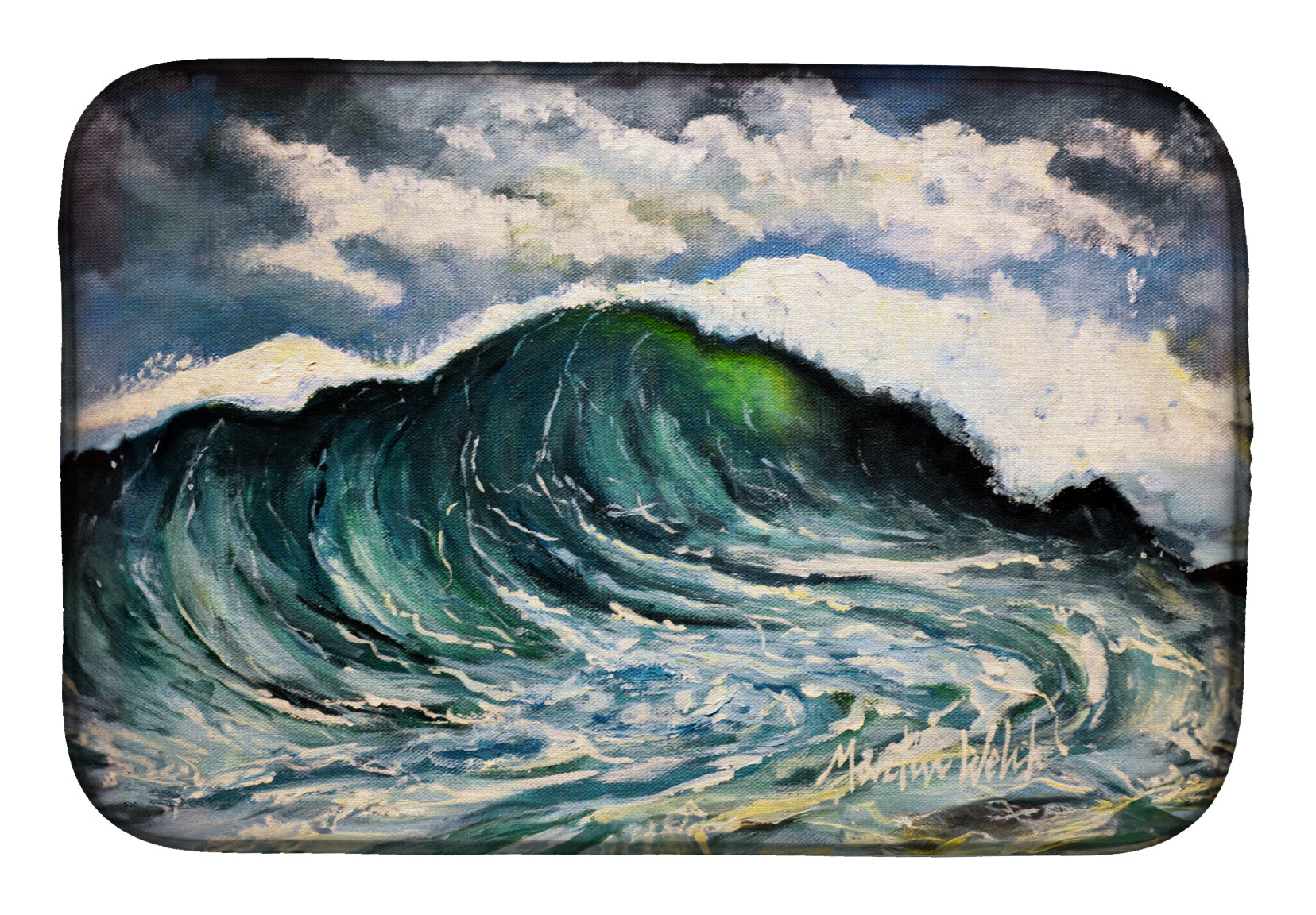 Buy this Big Blue Wave Dish Drying Mat