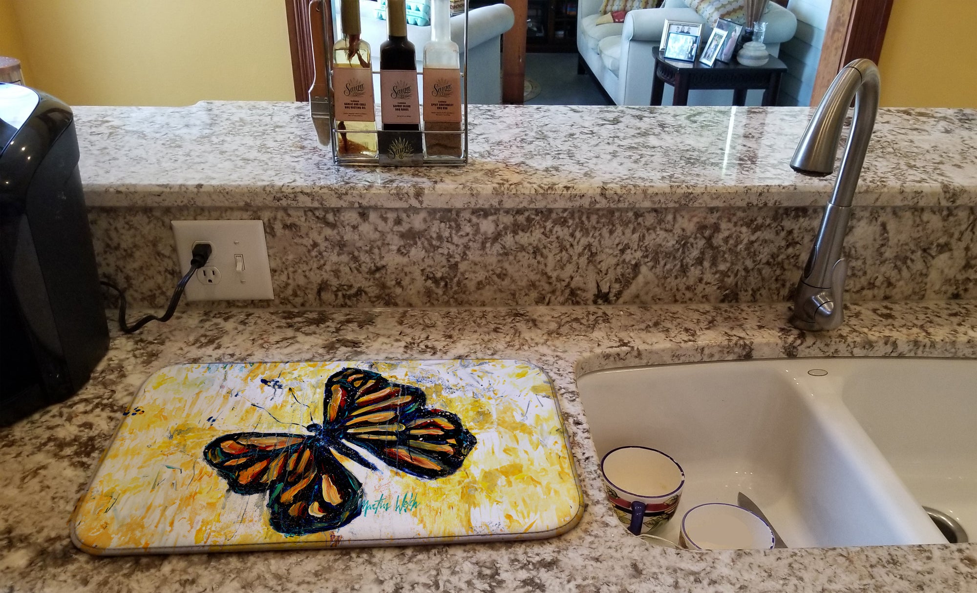 Butterfly Breeze Dish Drying Mat