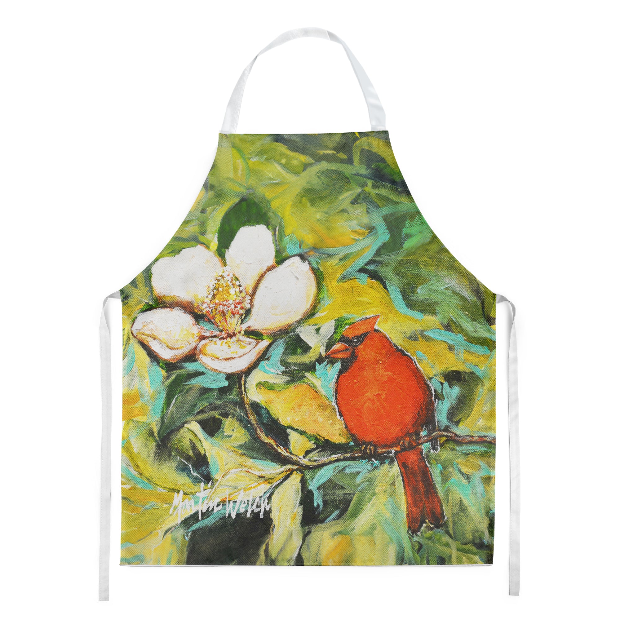 Buy this Cardinal with Magnolia Apron