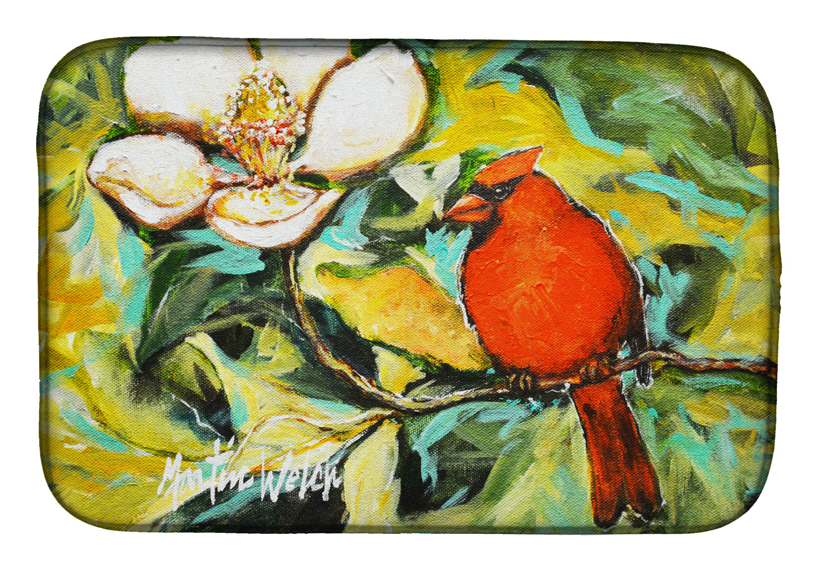 Buy this Cardinal with Magnolia Dish Drying Mat