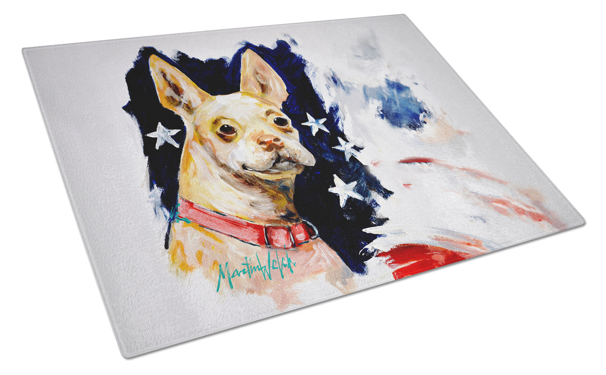 Buy this Chevy Boston Terrier Glass Cutting Board