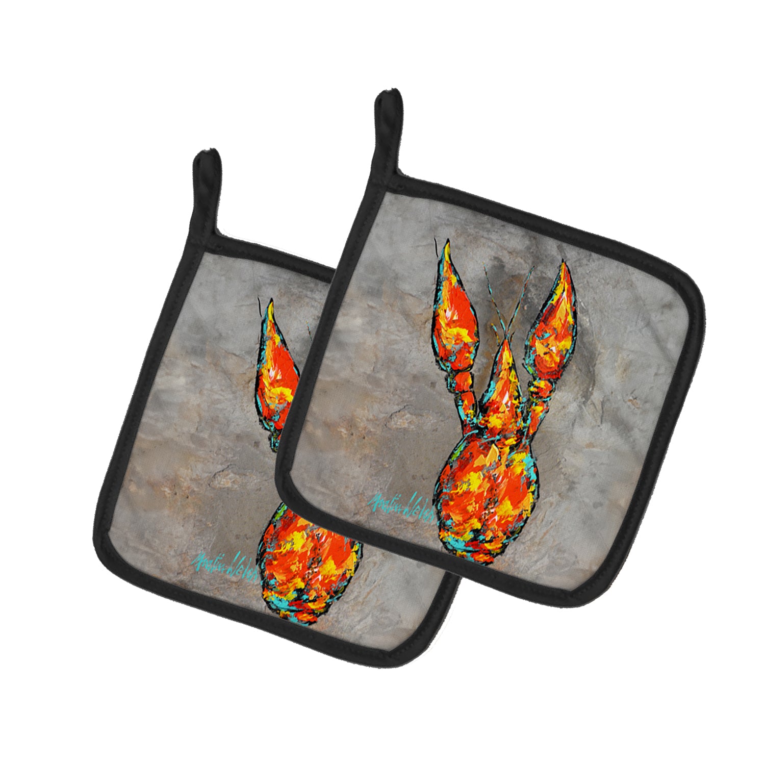 Buy this Crawfish From Arabi Pair of Pot Holders