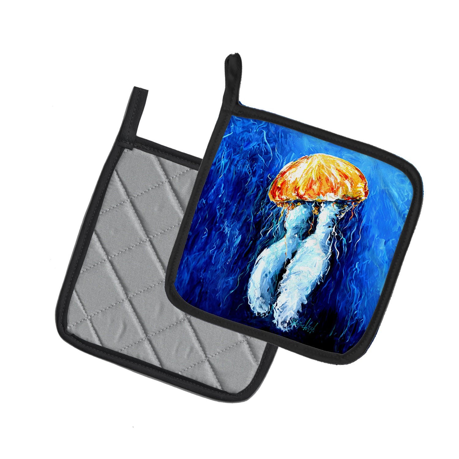 Buy this Fanta Sea Jellyfish Pair of Pot Holders