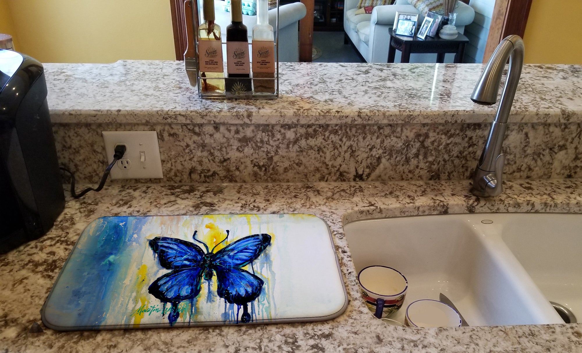 Flutter Butterfly Dish Drying Mat