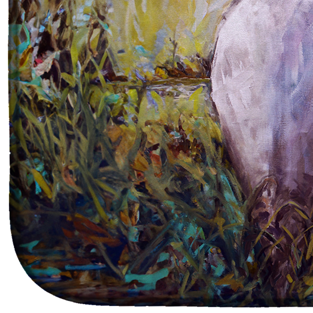 Heron in the Swamp Dish Drying Mat