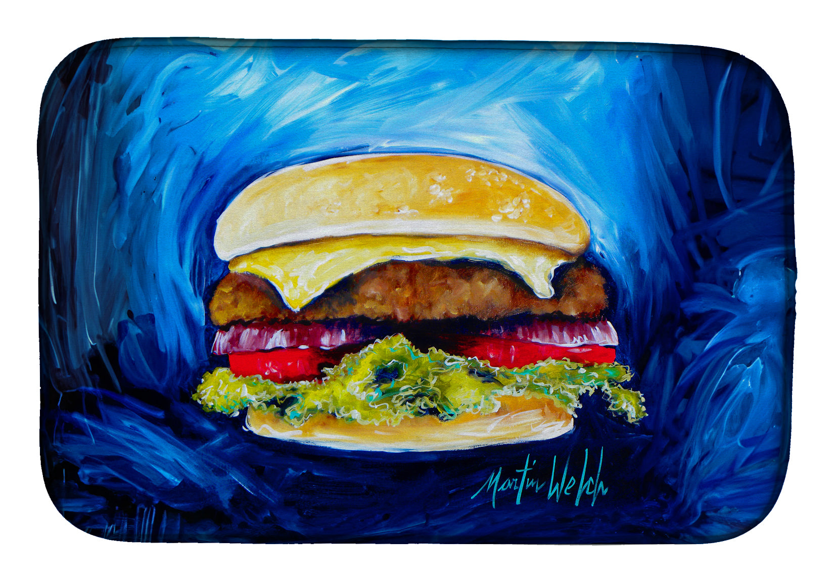 Buy this I Want Mine Dressed Hamburger Dish Drying Mat