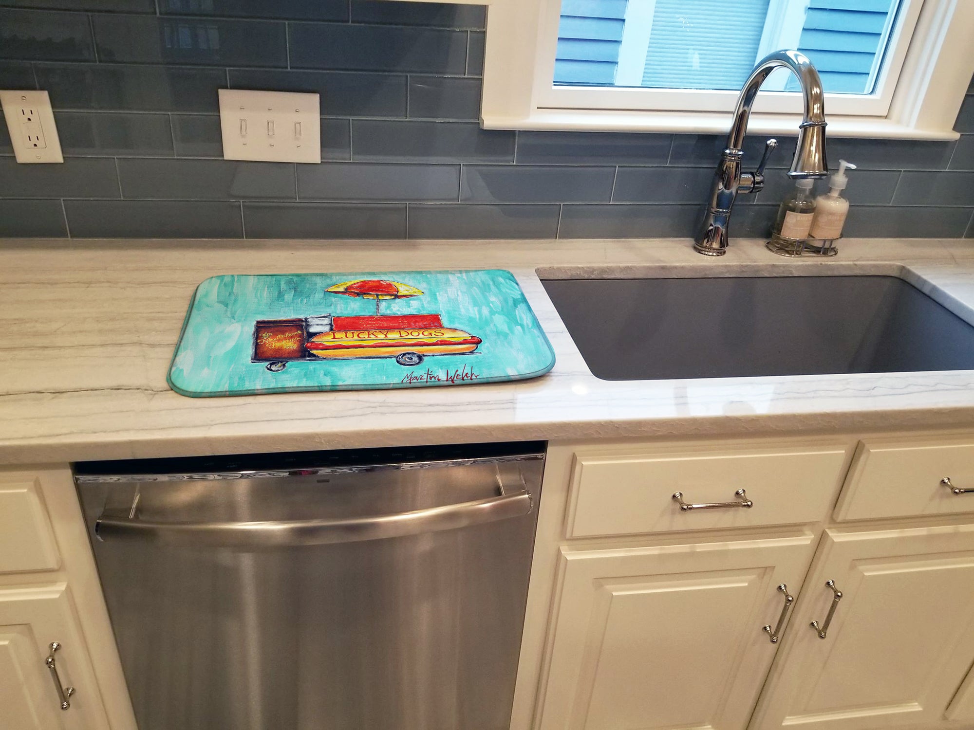 Hot Dog Cart Dish Drying Mat