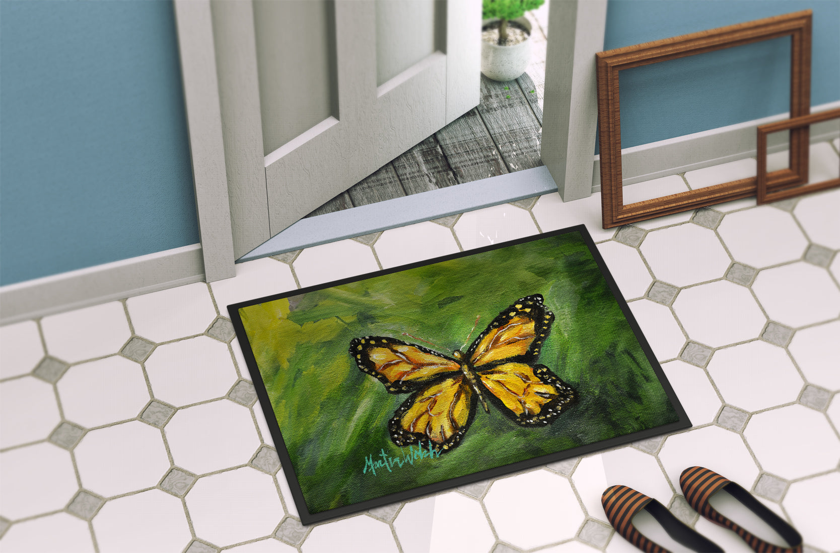 Monarch Glover Fly Butterfly Doormat