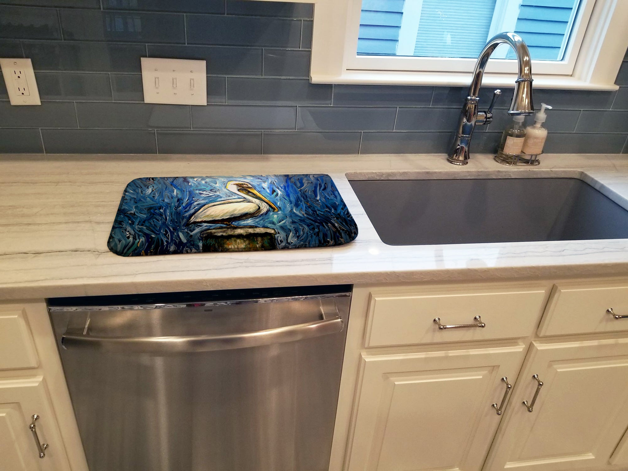 Pelican Blues Dish Drying Mat