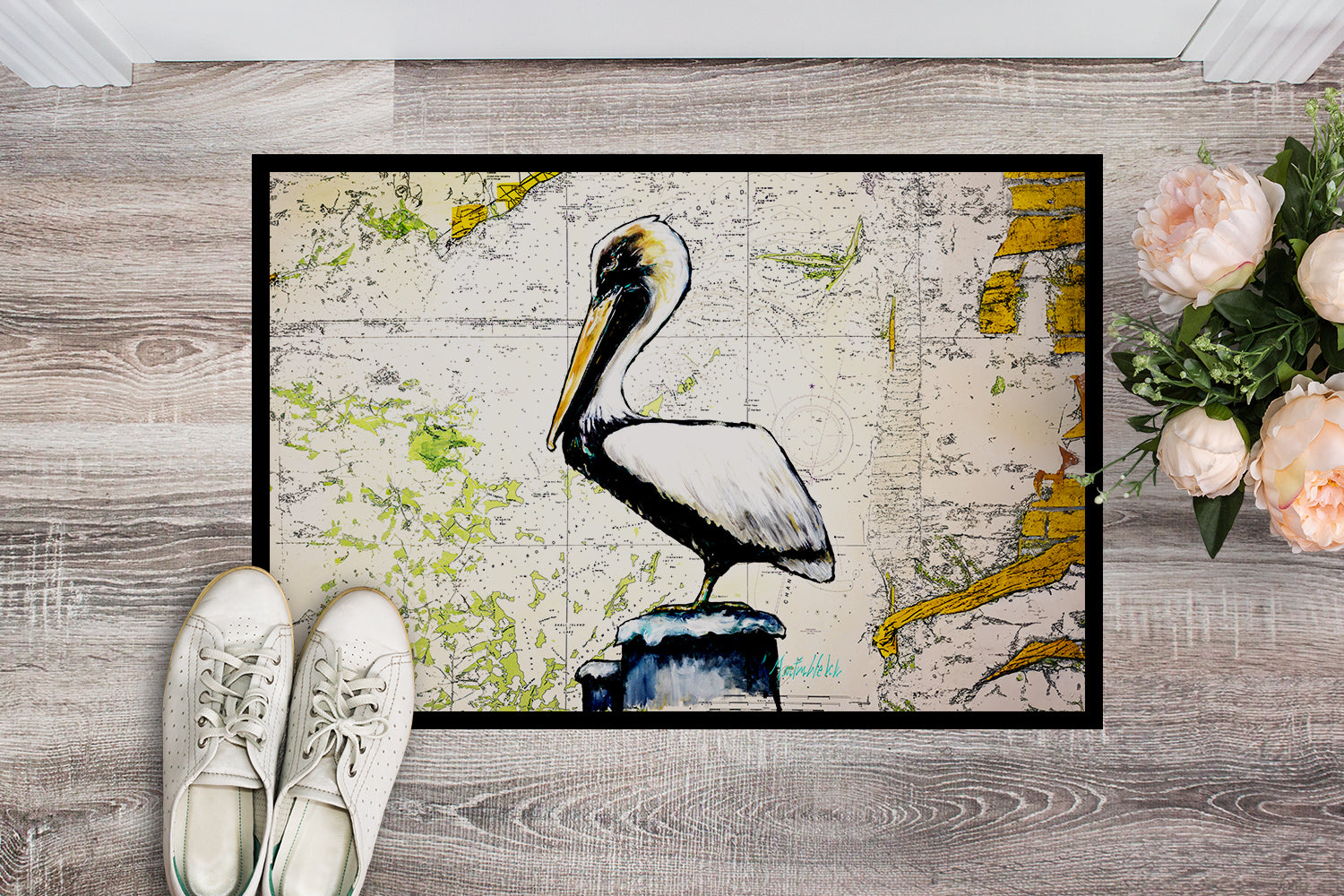 Buy this Pelican on Map Doormat