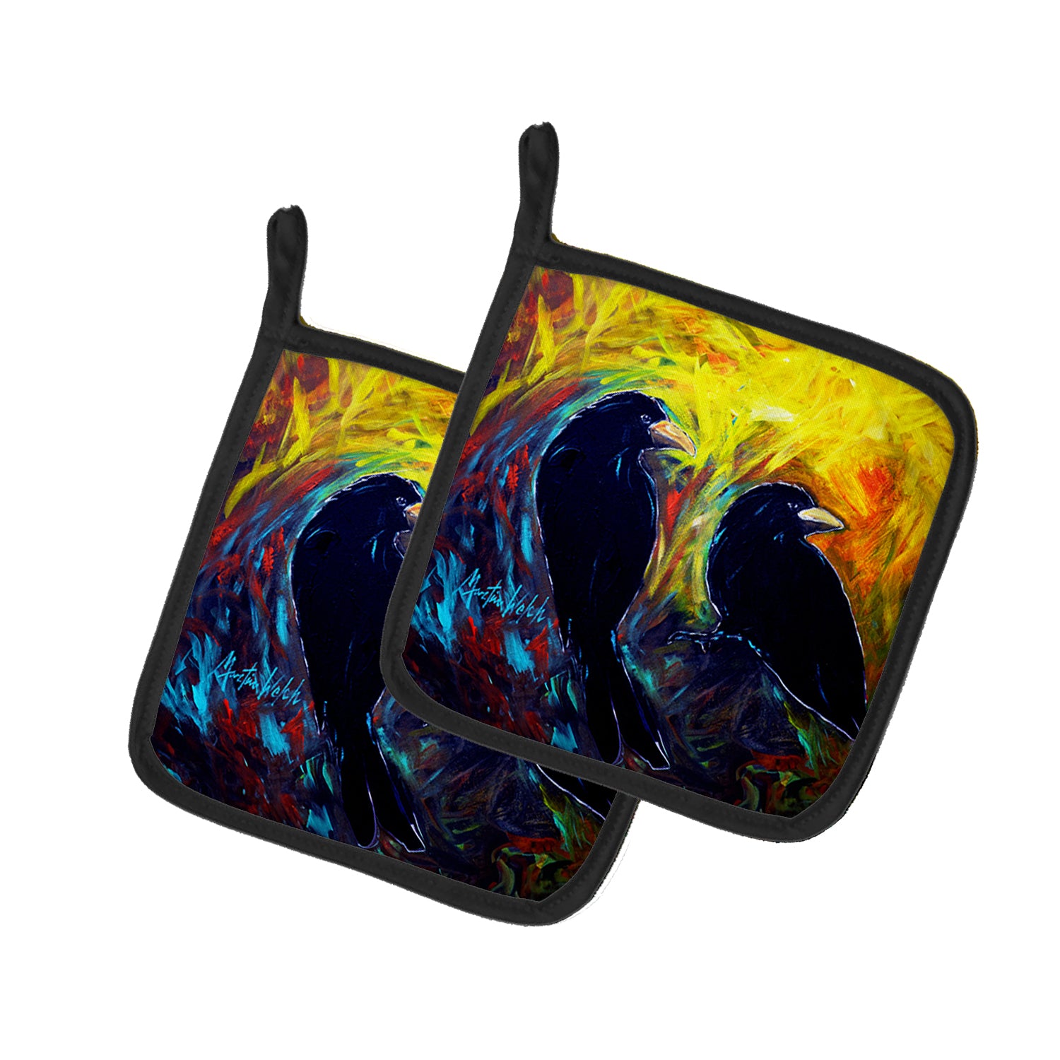 Buy this What Was That Black Crows Pair of Pot Holders