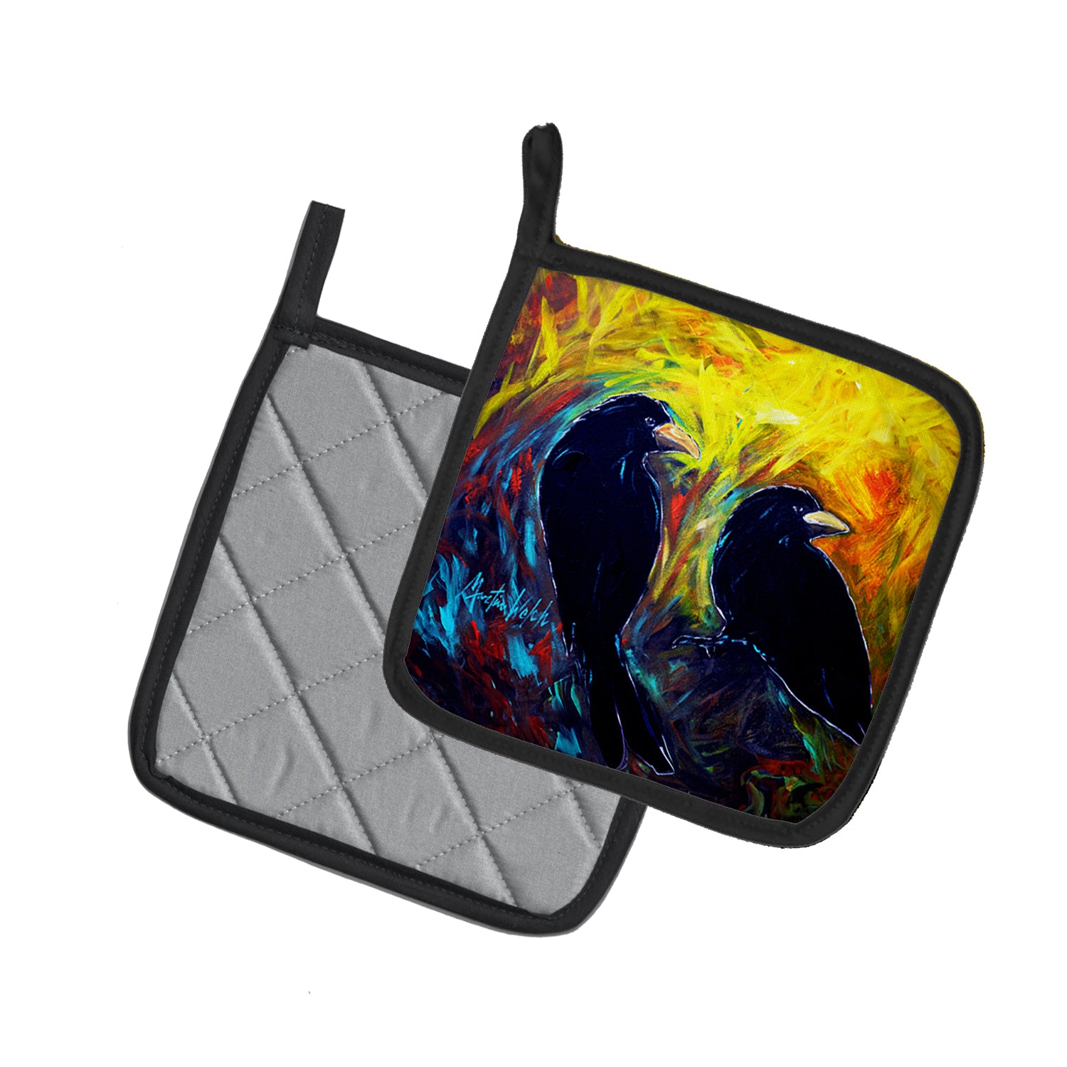 Buy this What Was That Black Crows Pair of Pot Holders