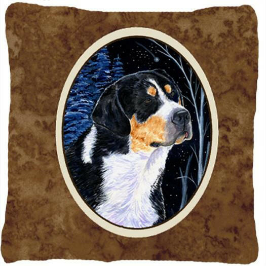 Starry Night Bernese Mountain Dog Decorative   Canvas Fabric Pillow by Caroline&#39;s Treasures